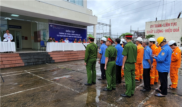 TRUYỀN TẢI ĐIỆN ĐÀ NẴNG DIỄN TẬP CÔNG TÁC PHÒNG CHỐNG KHỦNG BỐ