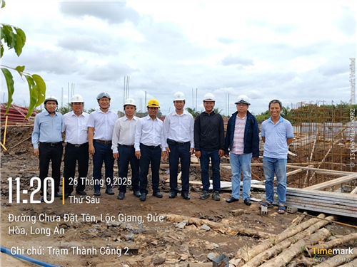 Lãnh đạo Tổng công ty Điện lực miền Nam bám sát tiến độ trên các công trường, chuẩn bị đóng điện các dự án trọng điểm 110kV