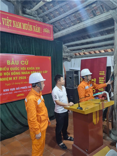 Công ty Điện lực Ninh Bình chủ động đảm bảo cấp điện phục vụ công tác bầu cử đại biểu Quốc hội khóa XVI