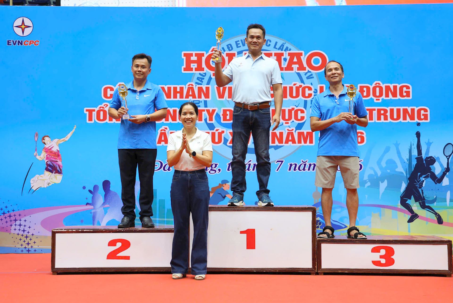 Hội thao CNVCLĐ EVNCPC lần thứ XV năm 2026 chính thức khép lại với 190 cúp được trao 6